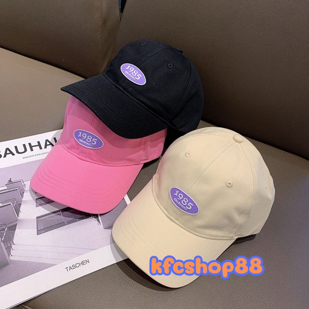 พร้อมส่ง หมวกเเก๊ป ลาย1985 แฟชั่นเกาหลี กันแดด แนวsport #H7