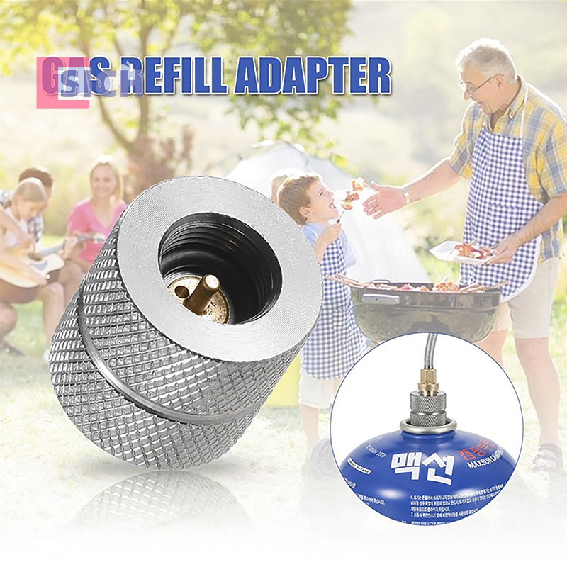[Sich] Outdoor Camping Butane เตาแก๊สเติมอะแดปเตอร์ตลับหมึกหัวฉีดแก๊สประเภทขวดตลับหมึกสกรูประเภทวาล์วกระป๋องเชื่อมต่อใหม่ - รูปที่ 3