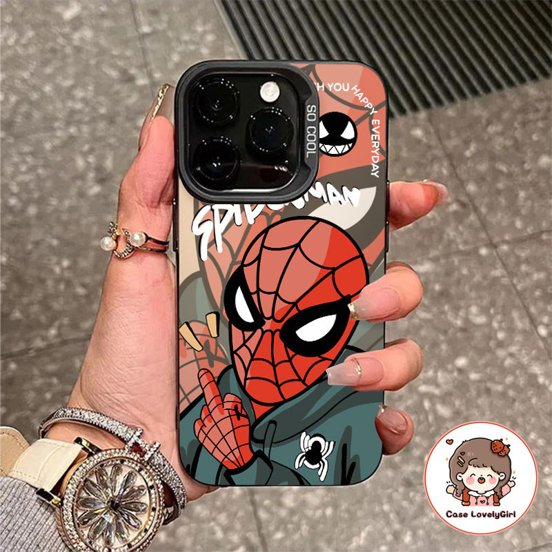 🔥ส่งจากไทย🔥เคส IPhone 15 16 11 13 14 12 Pro Max IPhone 7 Plus 8 Plus X Xs Max เคสสไปเดอร์แมนสุดเท่