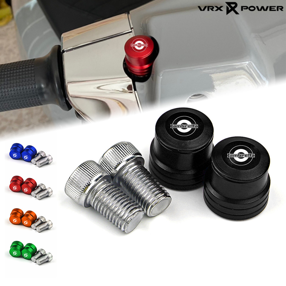 สําหรับ Lambretta V200 V125 X300 ด้านข้างกระจกปลั๊ก CNC กระจกมองหลังอะแดปเตอร์สลักเกลียว