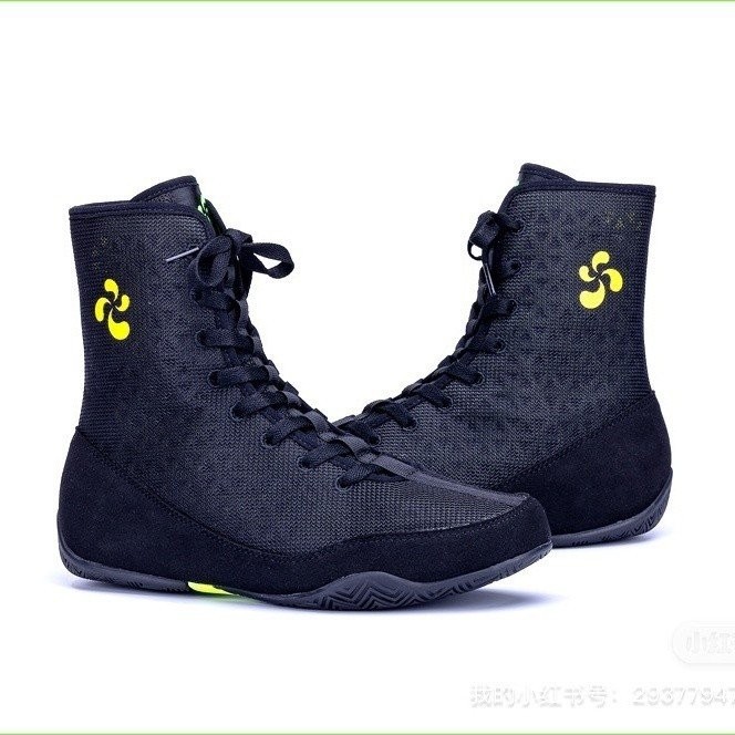 รองเท้าชกมวย AJA AJA รองเท้าแข่งขันชกมวยสำหรับผู้ใหญ่ระดับมืออาชีพ