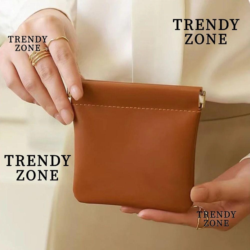 Trendyzone กระเป๋าจัดระเบียบเครื่องสําอาง, Mini Simple ลิปสติกแต่งหน้า, แฟชั่นแบบพกพา PU เครื่องประดับกระเป๋าถือผู้หญิงหญิง