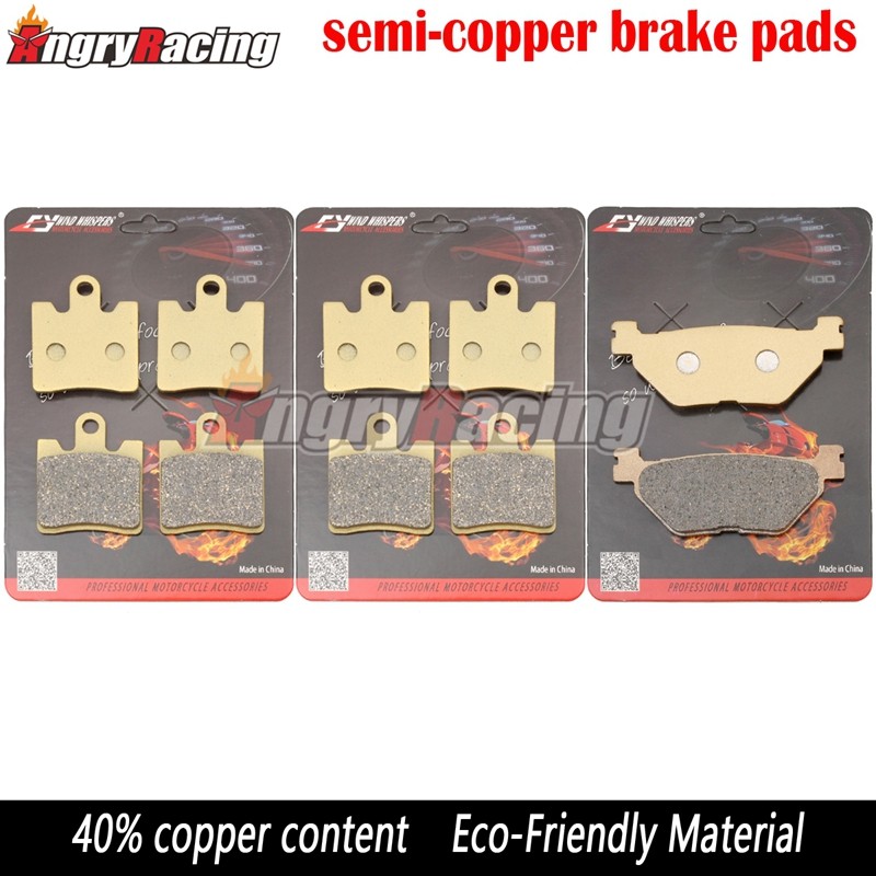 ผ้าเบรคหลังด้านหน้าสําหรับ YAMAHA FJR 1300 AS 06-20 FJR1300 AE 14-21 XV1900 XV 1900 Midnight Star 14