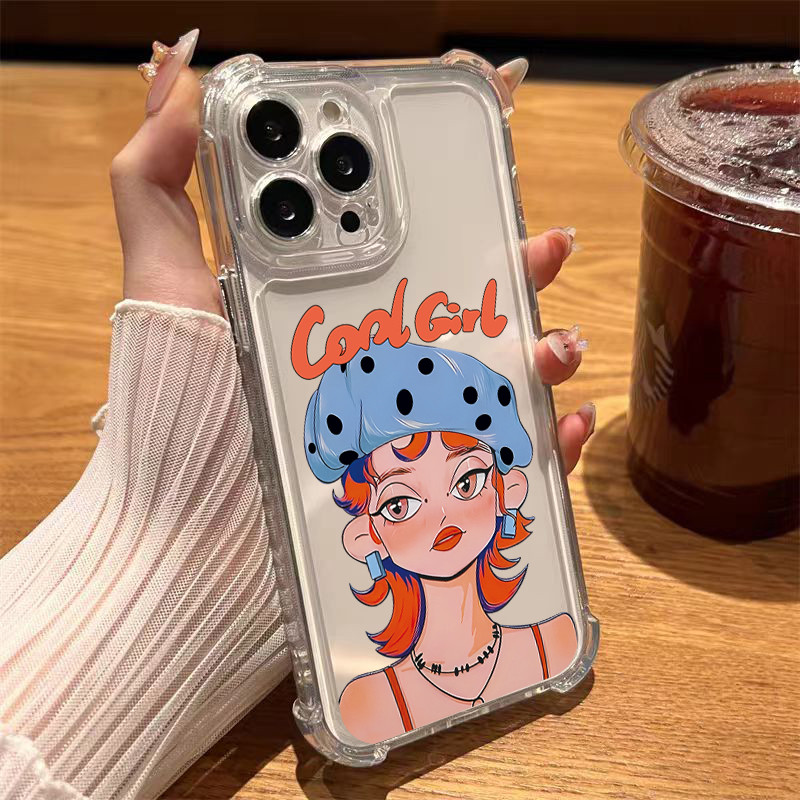 CASE นิ่มกันกระแทกเคสโทรศัพท์ สำหรับรุ่น เคสสำหรับ 13/12/14 Plus Pro Max 8/7 Plus X/XR 11 12pro ก้อนเล็กๆน้อยๆน่ารัก