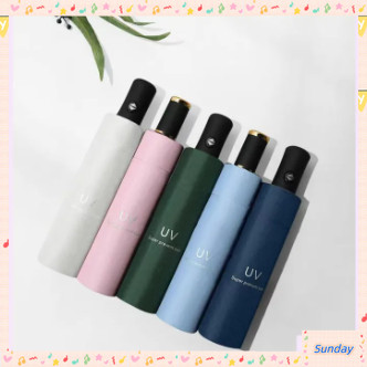 ☔ร่มพับ UV ป้องกันรังสียูวีร่มกันแดดไวนิลร่มนักเรียนทนฝนและแดด มีหลากหลายสไตล์ให้เลือก☔