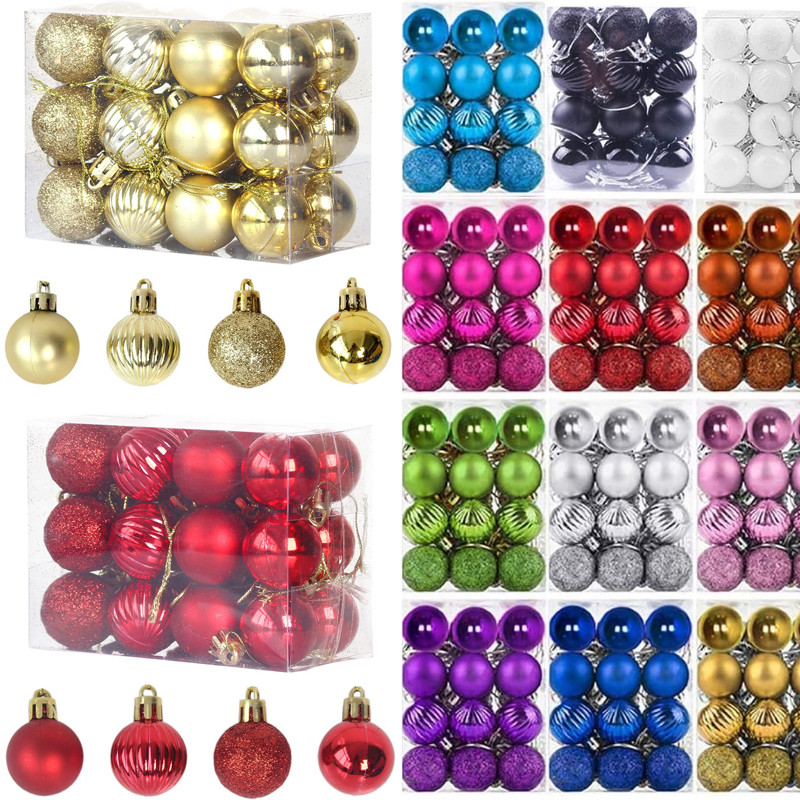 เครื่องประดับต้นคริสต์มาส Galvanizing พลาสติกรูปพิเศษ Ball ชุดตกแต่งจี้
