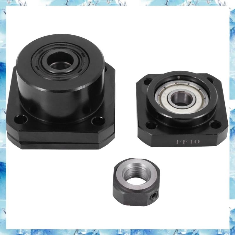 [ ] 1 ชิ้น FK10 ด้านข้างคงที่ +1 ชิ้น Ff10 ลอยด้านข้างสําหรับ SFU1204 Ballscrew Ball Screw 1204 Fk/F