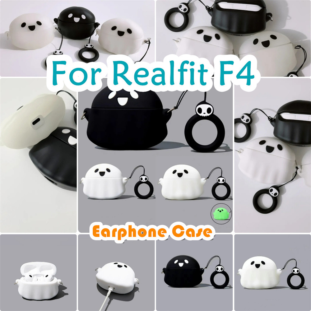 สําหรับ Realfit F4 Case Innovation การ์ตูนซิลิโคนอ่อนนุ่มหูฟังกรณีปลอก NO.2
