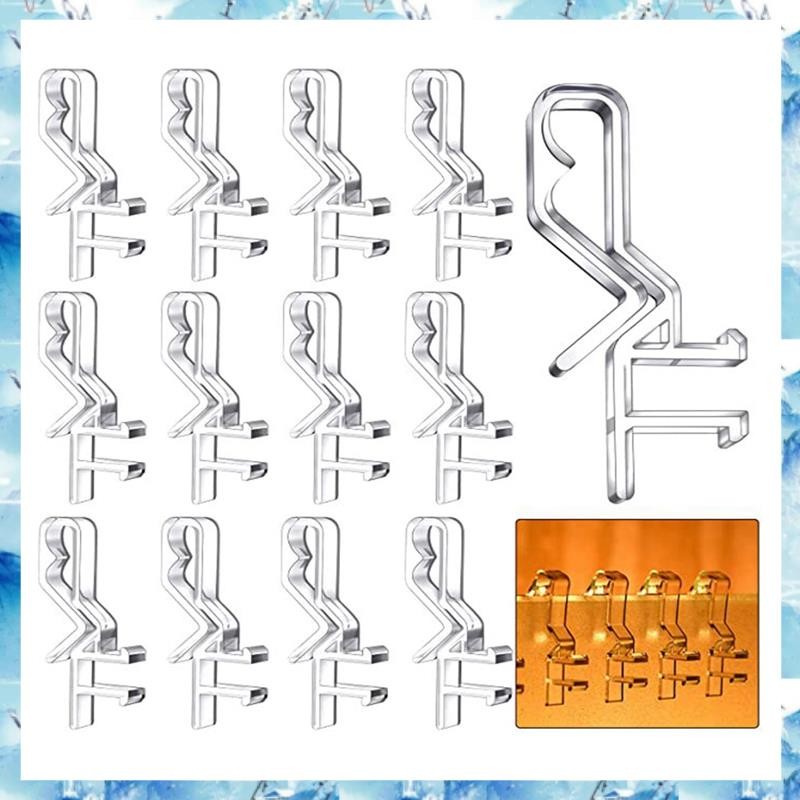 [ ] 1-7/8 นิ้วซ่อนช่อง Valance คลิปพลาสติกใส Valance คลิปสําหรับ Valance กับ A Groove ด้านหลัง ( 24 