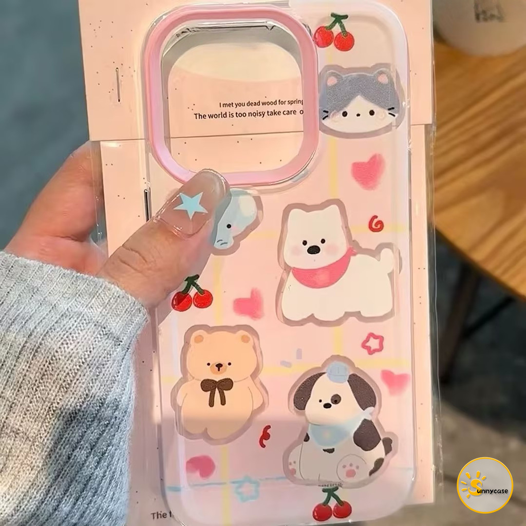 เคสนิ่มใสลายลูกสุนัขสุดน่ารัก เข้ากันได้กับ Samsung A06 A05 A05s A54 A03s A55 A15 A32 A23 A12 A14 A24 A50 A50s A30s M12