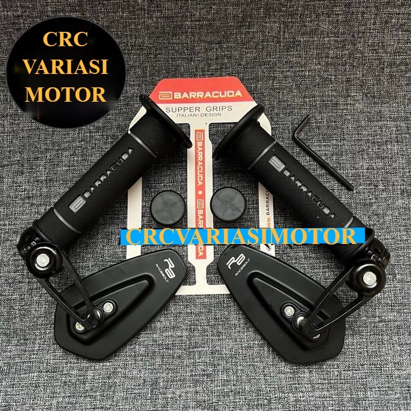 CRC [แพ็คเกจ] Handgrip ฝาครอบแก๊ส BARABARA/tdx/PROTAPER รุ่น RCB RACING BOY HG55 Original + กระจกมอง