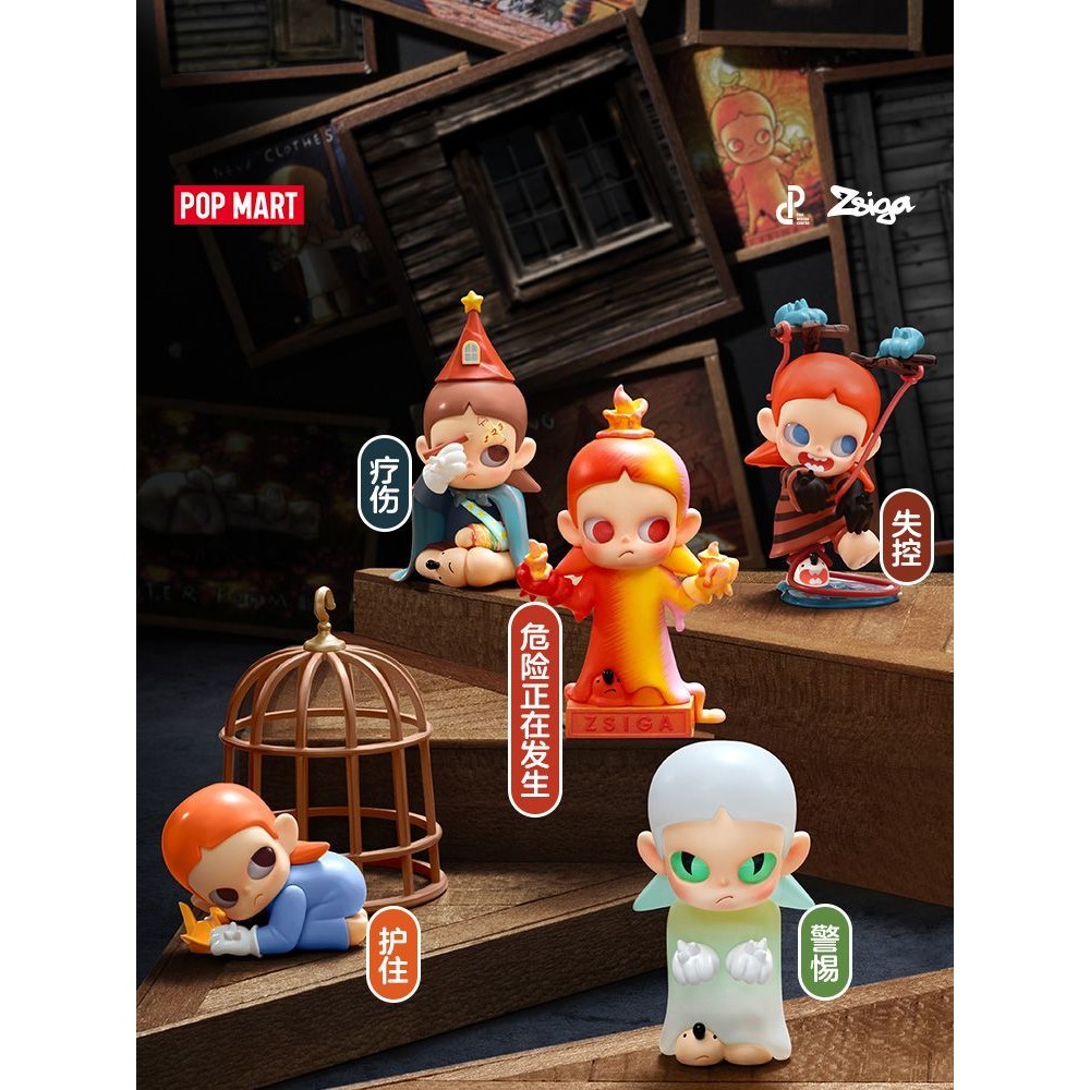 Popmart zsiga ของแท้ไม่มีผู้ใหญ่ใน World Series POP Official Art Toy