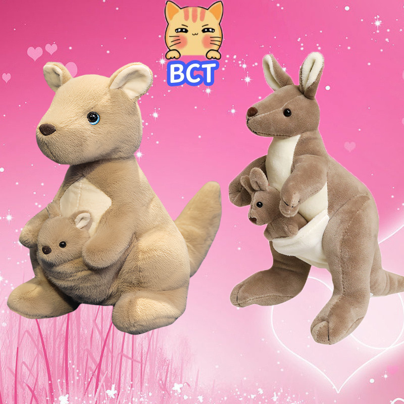 Bct ✨ในสต็อกในสต็อก✨ น่ารัก จิงโจ้ของเล่นตุ๊กตาน่ารักตุ๊กตาจิงโจ้ตุ๊กตาสัตว์ให้แฟนเด็กของขวัญวันเกิดตกแต่งบ้านคริสต์มาสปัจจุบัน