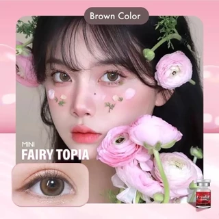 คอนแทคเลนส์(มินิ)🔥Fairy Topia🔥(Lovelylens) สี : Brown / Gray รายเดือน มีค่าสายตา
