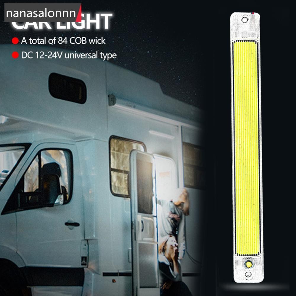 Nanasn| 1 PC 12-24V 84 LED ภายในรถ COB Light 10W โคมไฟ LED สําหรับเรืออ่านหลอดไฟรถบรรทุกยานพาหนะ J6S