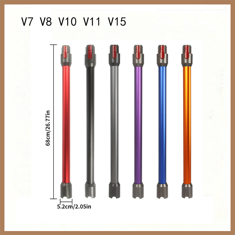 สําหรับ Dyson V7 V8 V10 V11 V15 เครื่องดูดฝุ่นโลหะหลอดอลูมิเนียม extension rod อุปกรณ์