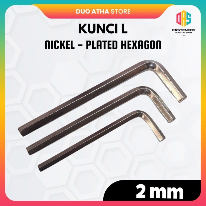 Hex Allen Key 2mm Nickel / Hex Allen Key 2mm นิกเกิล