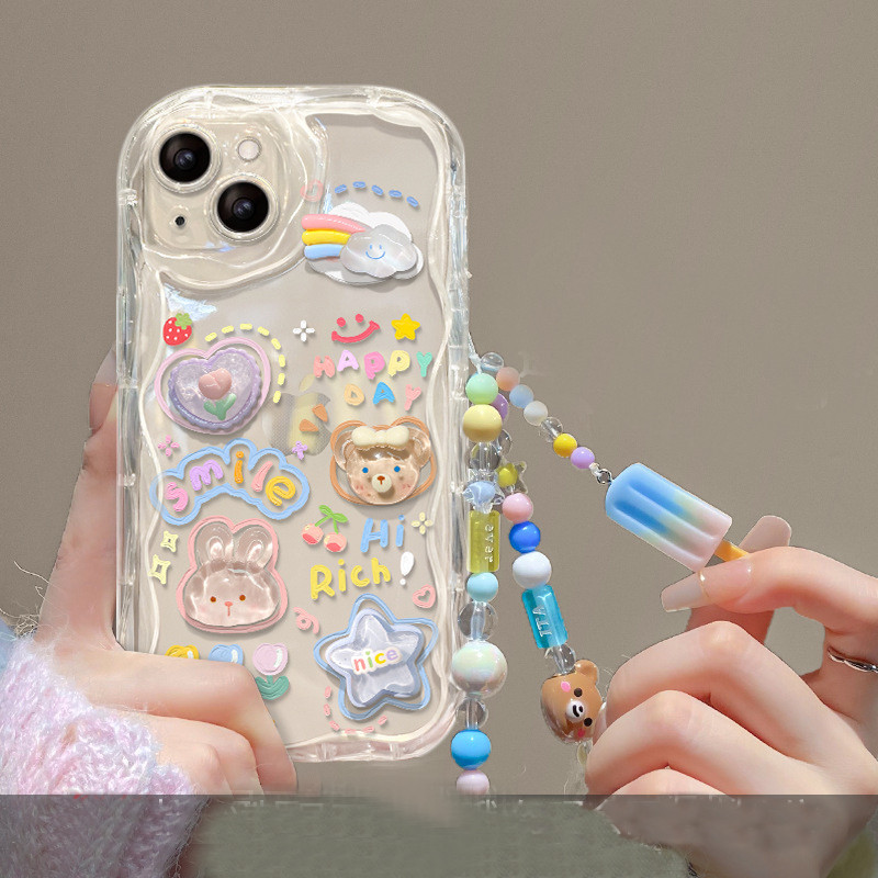 สาวน่ารัก 3D ตุ๊กตา Kuromi ดอกไม้สําหรับ OPPO A3 Pro A98 A79 A78 A77 5G A3x A3 A60 A58 A38 A18 A77s A57 A76 A96 A17 A17 A17 A17k พร้อมเชือกสั้น