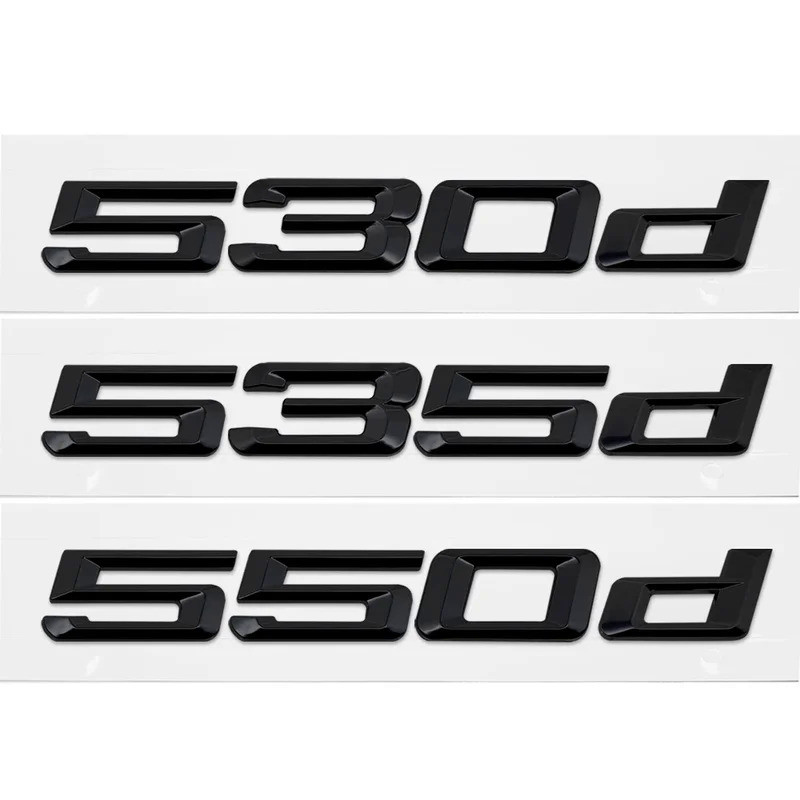 For BMW G60 G68 G30 G31 G38 F10 F11 F07 F18 E60 E61 E39 DIY Sticker Rear Trunk Badge Plastic Decal 5