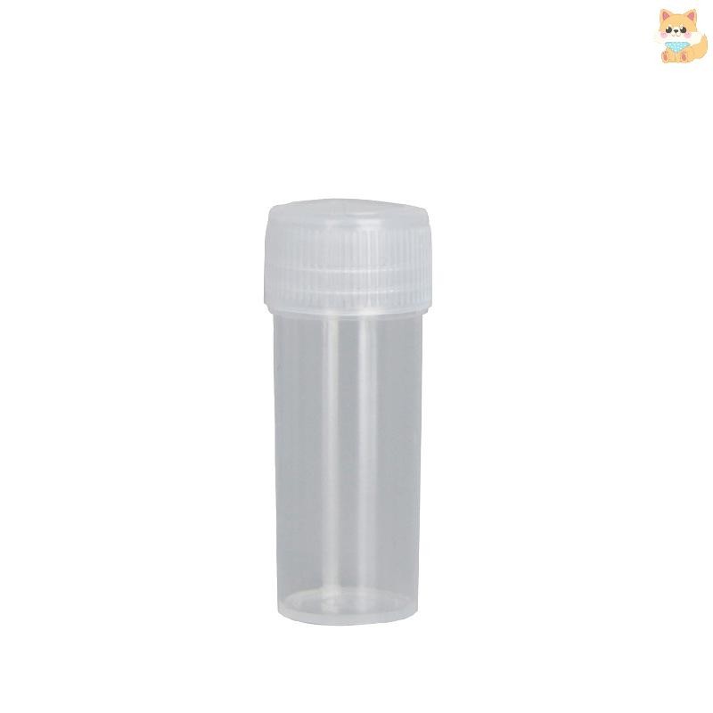 [VI] 50 ชิ้นขวดพลาสติกขวดตัวอย่าง 5 กรัมถังขนาดเล็ก Vials แคปซูลภาชนะเก็บ TH