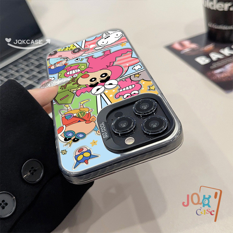 เคส IPhone 12 15 14 13 7plus 11 Pro Max 13  7 8 X XR Plus XS Max SE2020 การ์ตูน น่ารักจังเคส ชินจัง  ง่าย ๆ เคสไอโฟน - รูปที่ 4