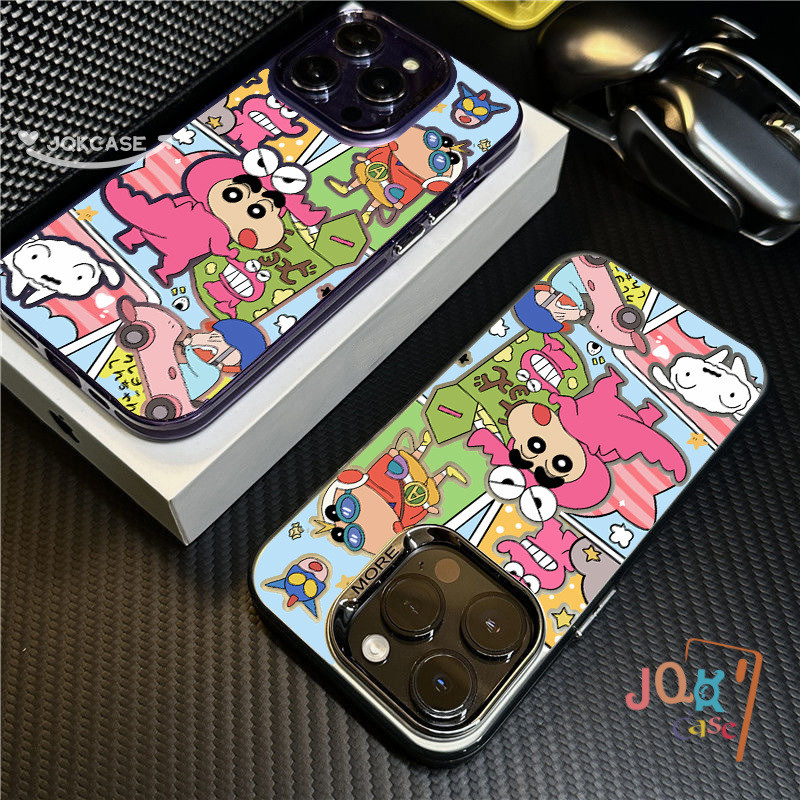 เคส IPhone 12 15 14 13 7plus 11 Pro Max 13  7 8 X XR Plus XS Max SE2020 การ์ตูน น่ารักจังเคส ชินจัง  ง่าย ๆ เคสไอโฟน - รูปที่ 6