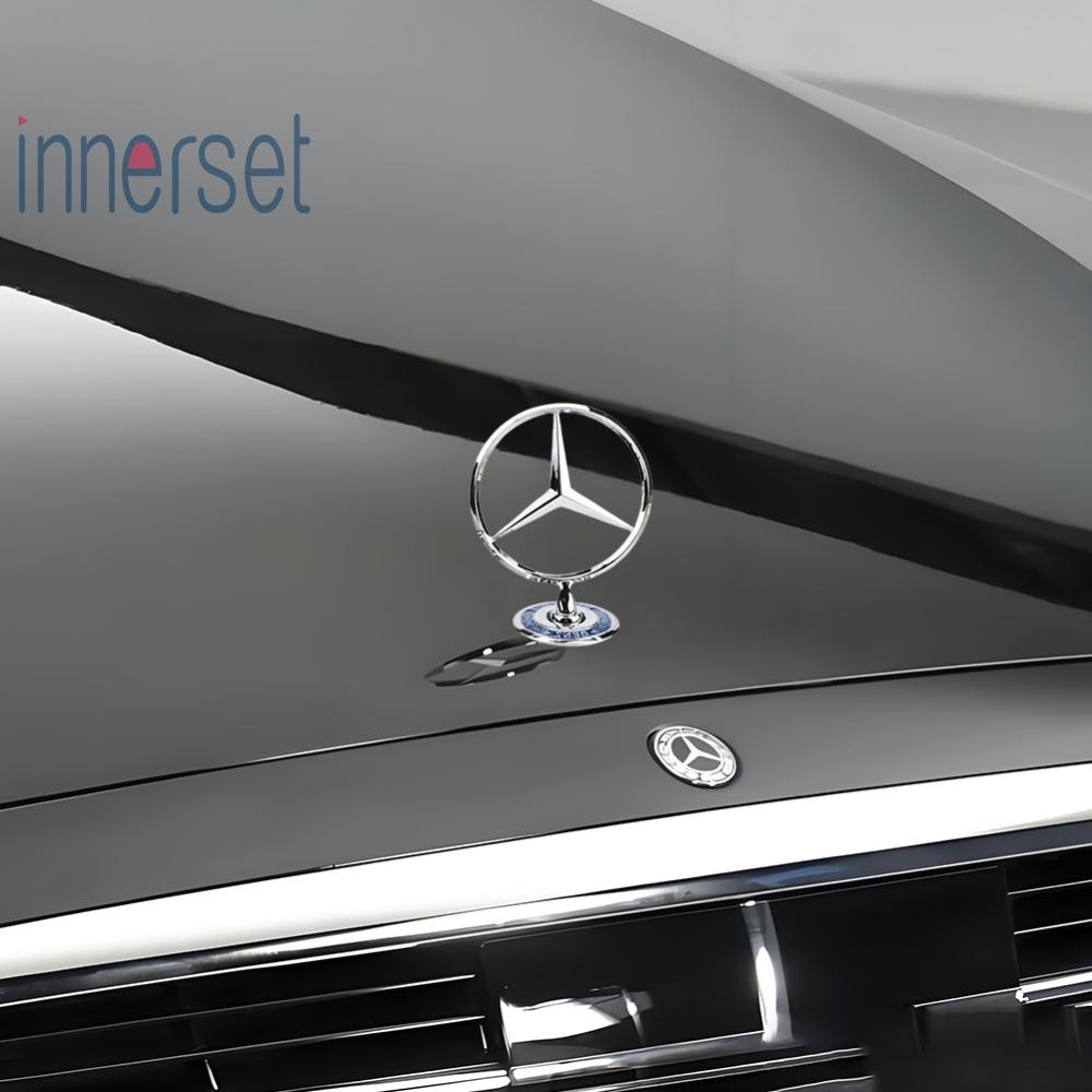 สําหรับ Mercedes-Benz Front Emblem Hood Star Blue Logo W202 W203 W210 W211 W220 [innerset.th]