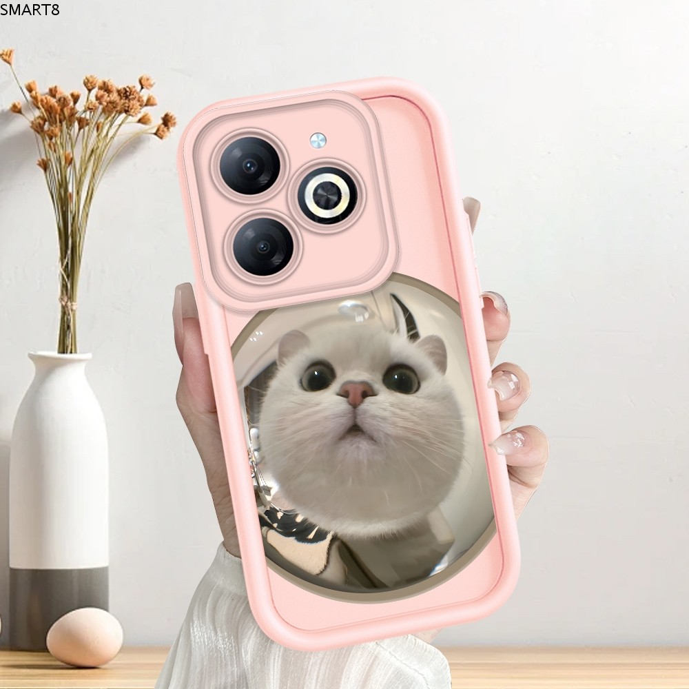For Infinix Smart 8 เคสอินฟินิกซ์ เคส JGS New Original Design Soft Liquid Silicone Camera Protection Phone Case Cover