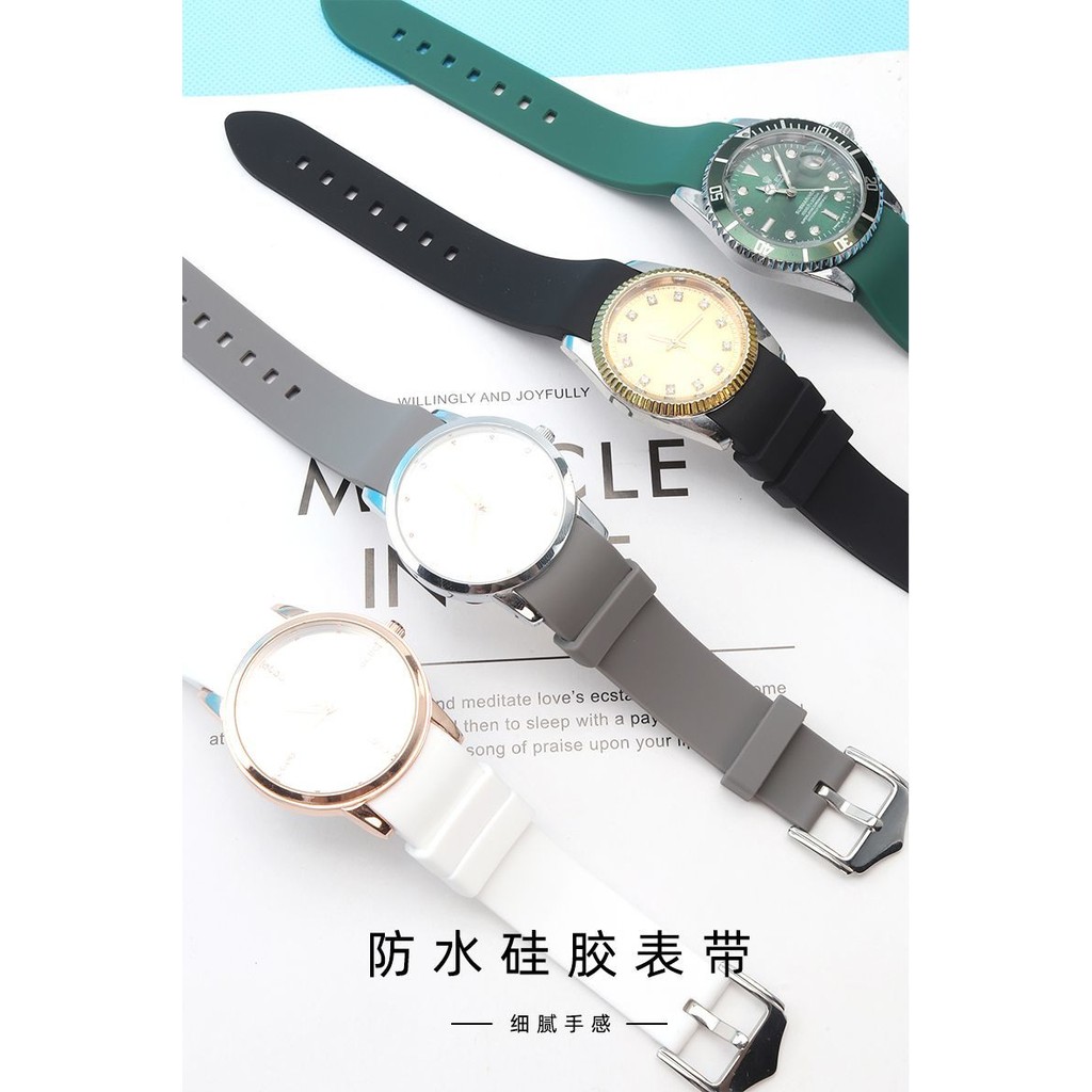 สายนาฬิกา Mido ปรับให้เข้ากับ Original M005 Helmsman 8600 Baroncelli Commander สายนาฬิกายาง 22mm