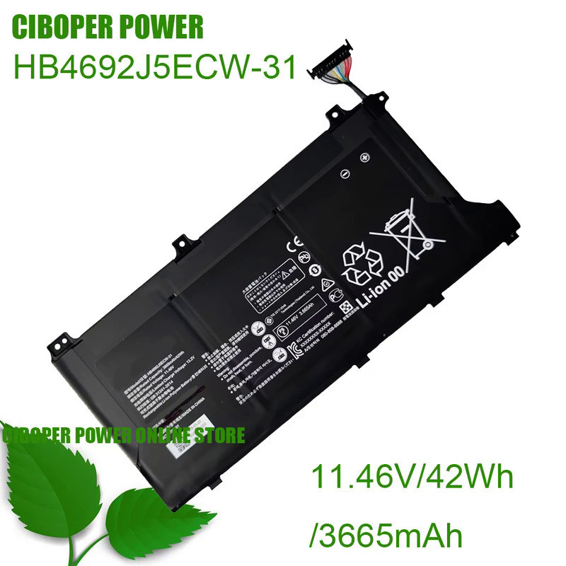 CP Laptop Battery HB4692J5ECW-31 11.46V/3665mAh /42Wh For MateBook D 15 HNL-WFP9 WFQ9 Series Noteboo