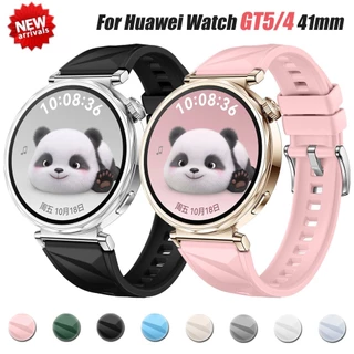 18 มม.คริสตัลคริสตัลซิลิโคนนุ่มสําหรับ Huawei GT7/6/5/GT4 41 มม.สร้อยข้อมือกีฬาสําหรับ Huawei GT6 41 มม.Garmin Venu 2S/3S เปลี่ยนสายนาฬิกา