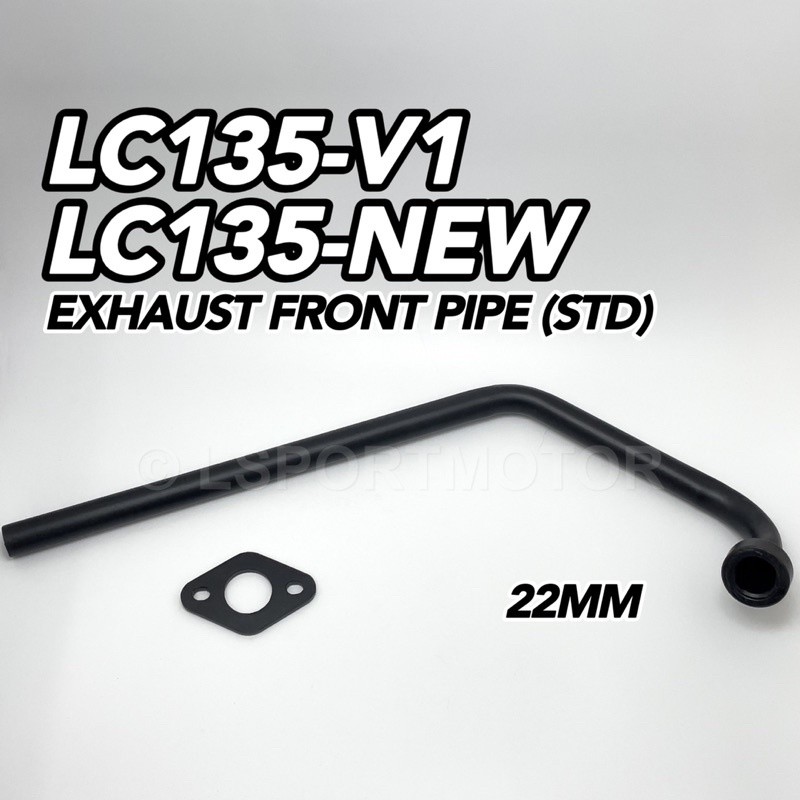 YAMAHA LC135 V1 V2 V3 V4 V5 EXHAUST FRONT PIPE (STANDARD-22MM) EKZOS MUFFLER PIPE NECK DEPAN LC135 N
