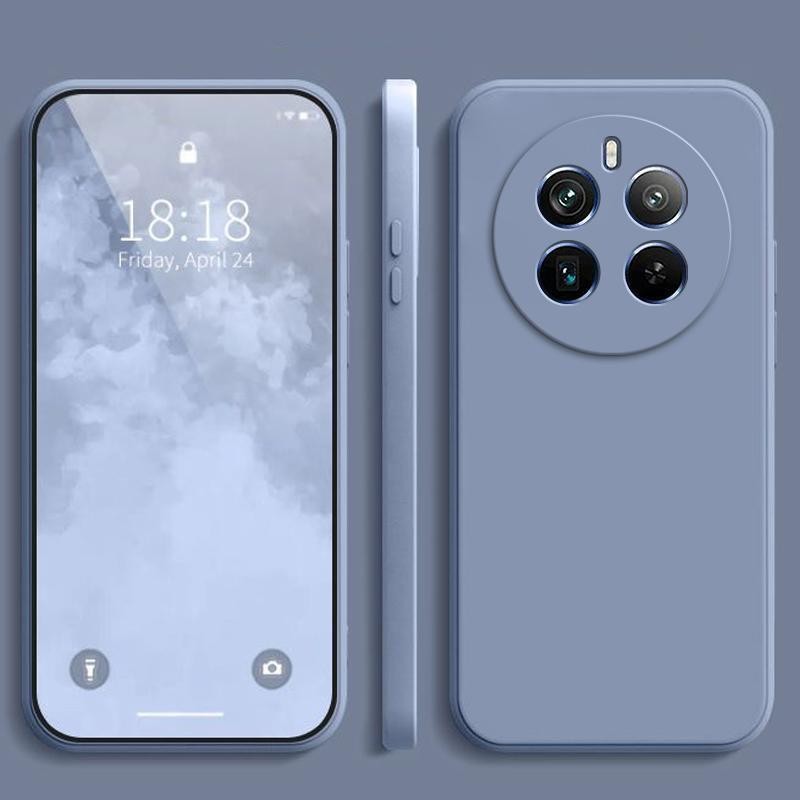 เคส Realme 12 Pro + 5G ,สีทึบ Realme 12 Pro Plus 5G ,เคสป้องกันซิลิโคนป้องกันการตกสีธรรมดาเรียบง่าย YT - รูปที่ 6