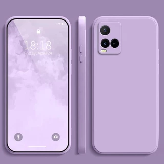 เคส Vivo Y21 Y21S Y21T สีทึบ Vivo Y21S Y21 Y21T เคสซิลิโคนป้องกันการตกสีธรรมดาเรียบง่าย YT