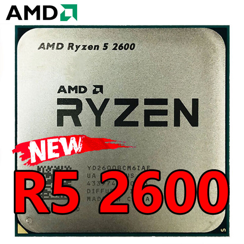AMD Ryzen 5 2600 R5 2600 3.4 GHz 65W โปรเซสเซอร์ CPU หกแกนสิบสองแกน YD2600BBM6IAF ซ็อกเก็ต AM4