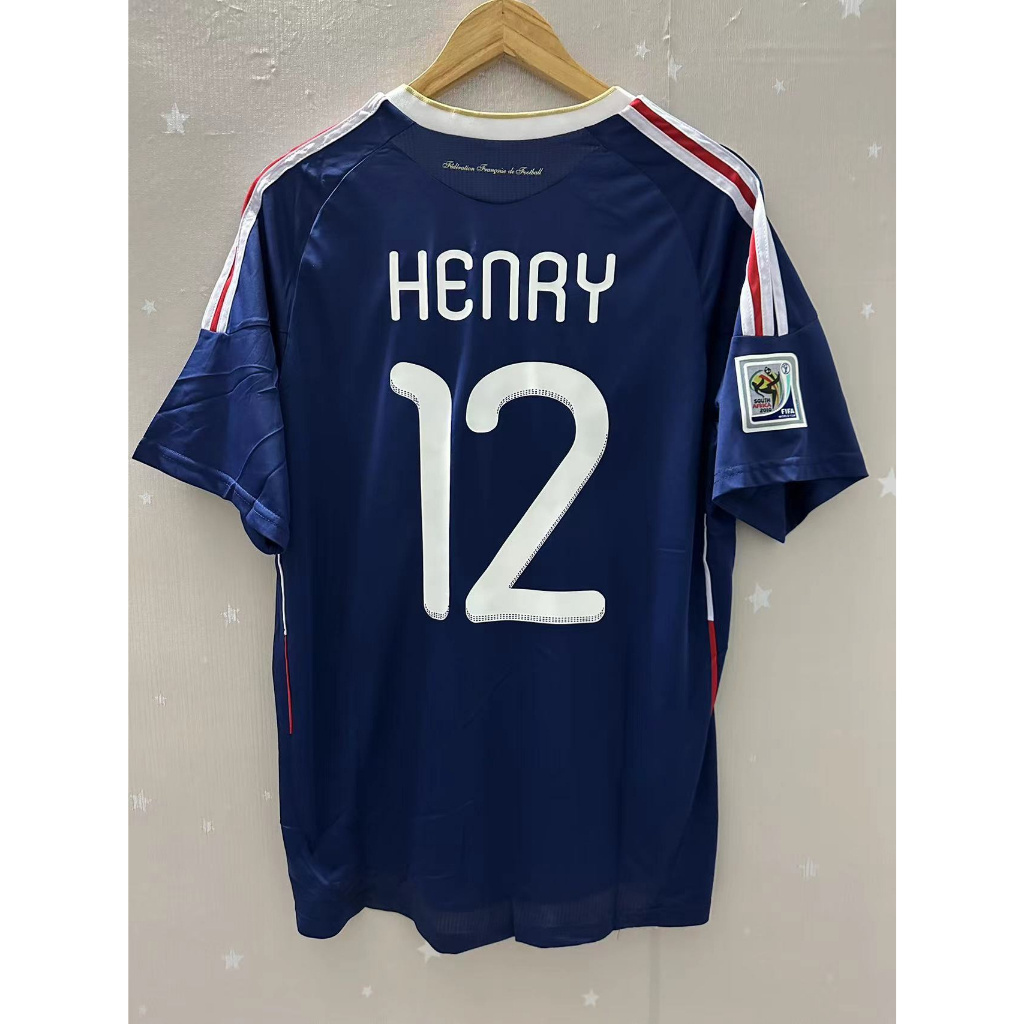 เสื้อบอลยีโร่ฝรั่งเศสปี 2010 สำหรับRibery Henry คุณภาพAAA+