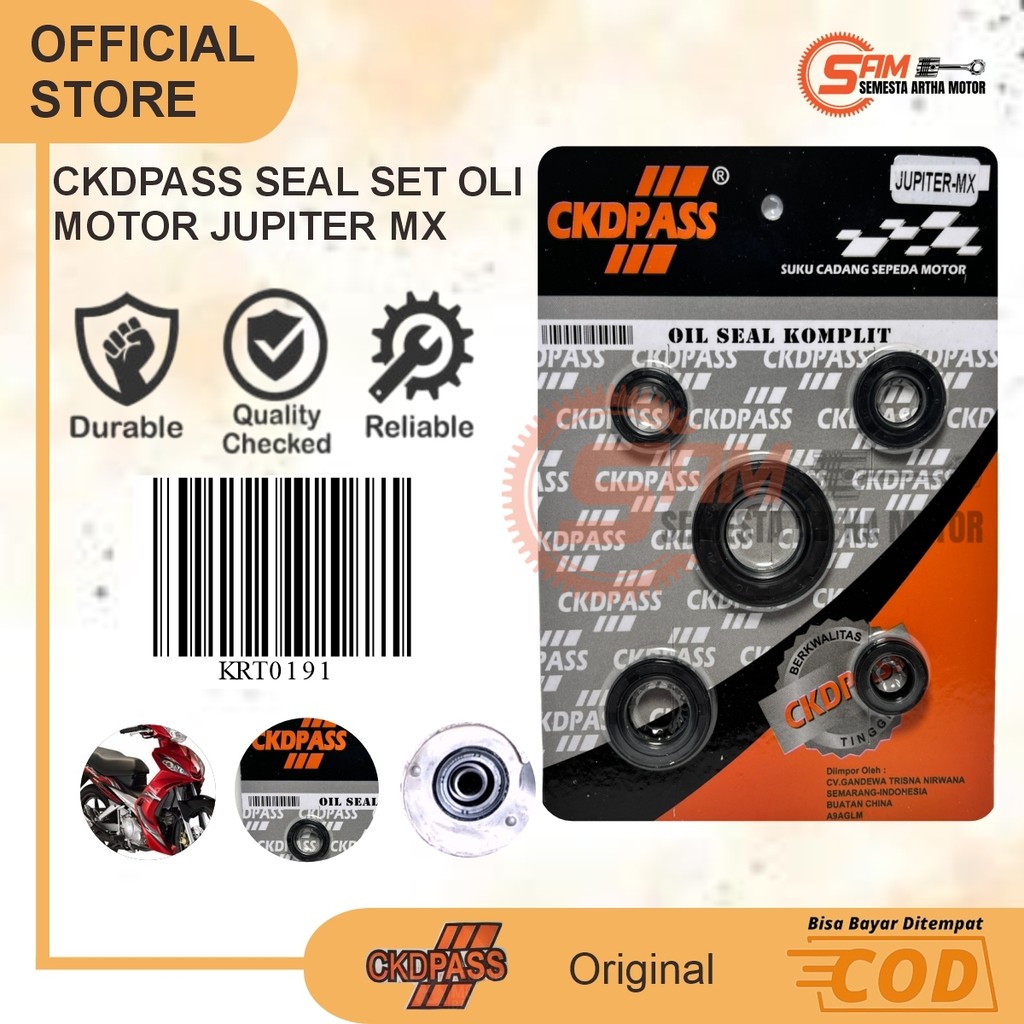CKDPASS Seal Set Motor Jupiter Mx Rubber Oil Seal ครบ Yamaha