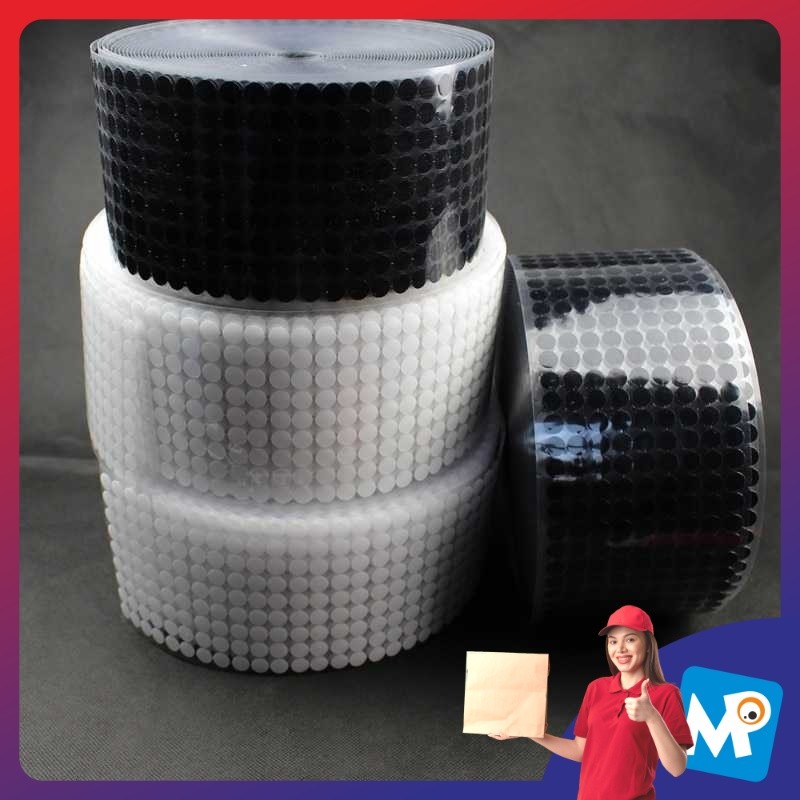 NIKTO Tape Dot Velcro Hook and Loop Sticker 450 คู่ 10 มม