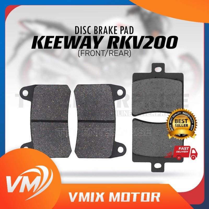 ผ้าเบรก DISC KEEWAY RKV200 (หน้า/หลัง) RKV 200