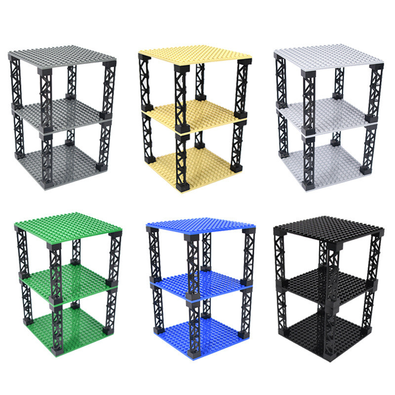 3ชิ้นแผ่น16 X 16สองด้านแผ่นฐานอาคารบล็อก,แผ่นฐานชิ้นส่วนเมือง,ของเล่นเพื่อการศึกษาฮาโลวีนของขวัญคริสต์มาส