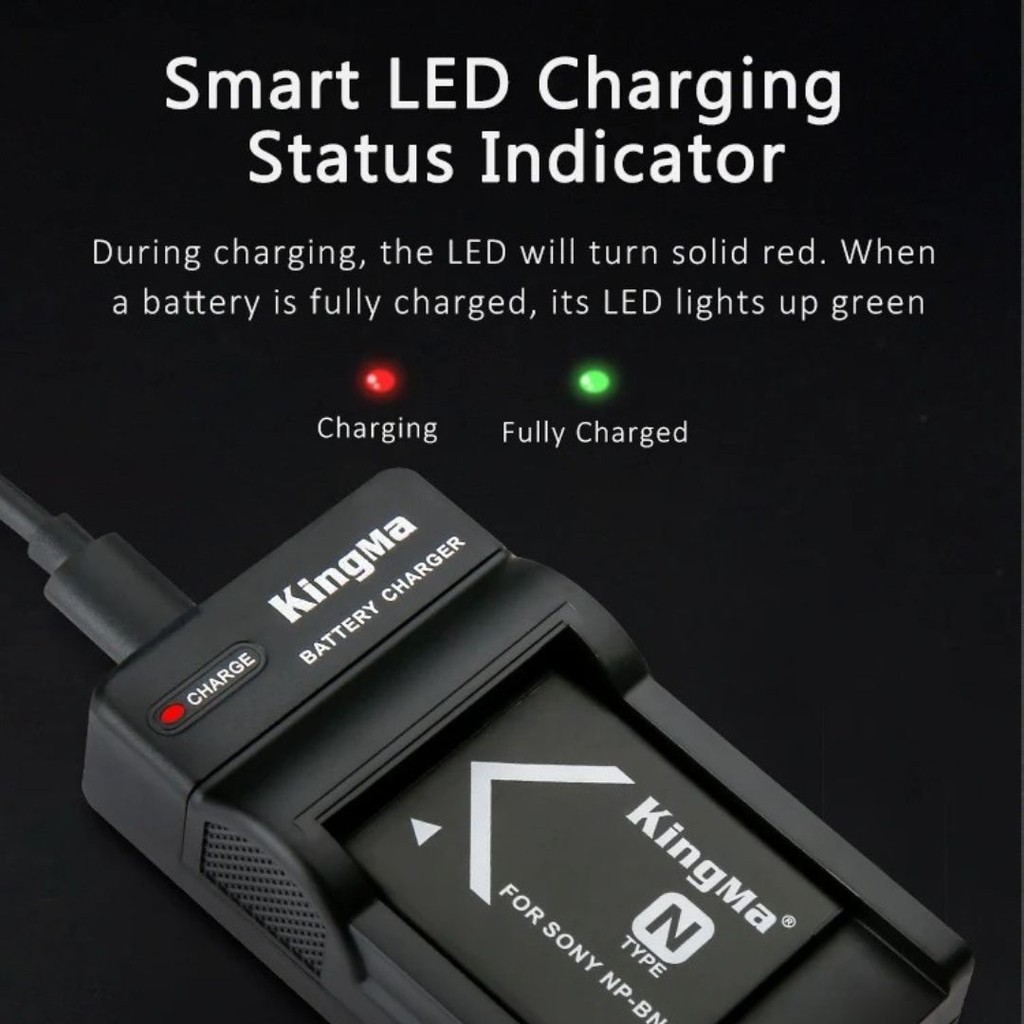 Kingma  Sony NP-BN1 แบตเตอรี่ แท่นชาร์จ (ประกันศูนย์ 1 ปี)
