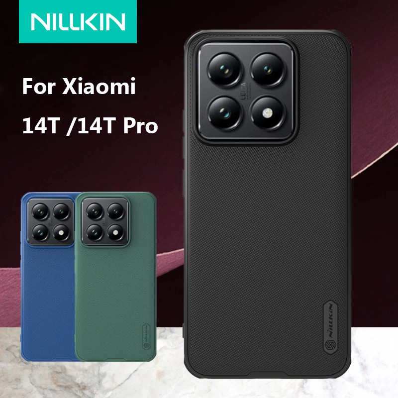 สําหรับ Xiaomi 14T, 14T Pro Case Nillkin Super Frosted Shield Pro Hard PC Matte Anti-Scratch Cover