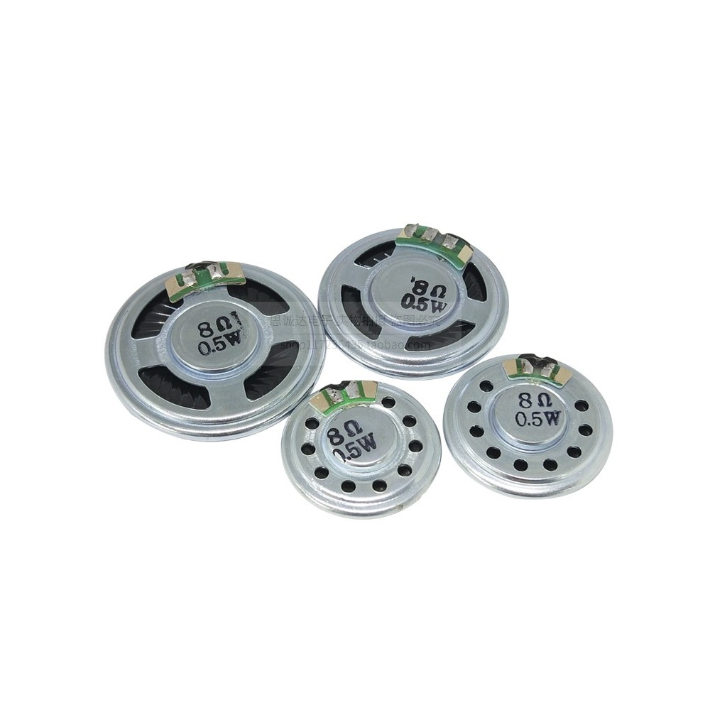 0.5 ว 8ร ลําโพงขนาดเล็กเส้นผ่าศูนย์กลาง 20/23/28/30/36/40/50มม 8โอห์มลําโพงเสียงของเล่นลําโพงแม่เหล็กขนาดใหญ่โกลเด้นฟิล์มลําโพง