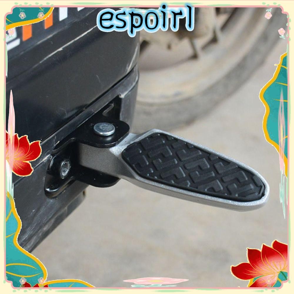Espo แผ่นรองฝ่าเท้าดัดแปลง 1 คู่, รถยนต์ไฟฟ้าโลหะผสมอลูมิเนียม 3 รูปแบบ, แป้นเหยียบพักเท้ารถยนต์ไฟฟ้าทั่วไป