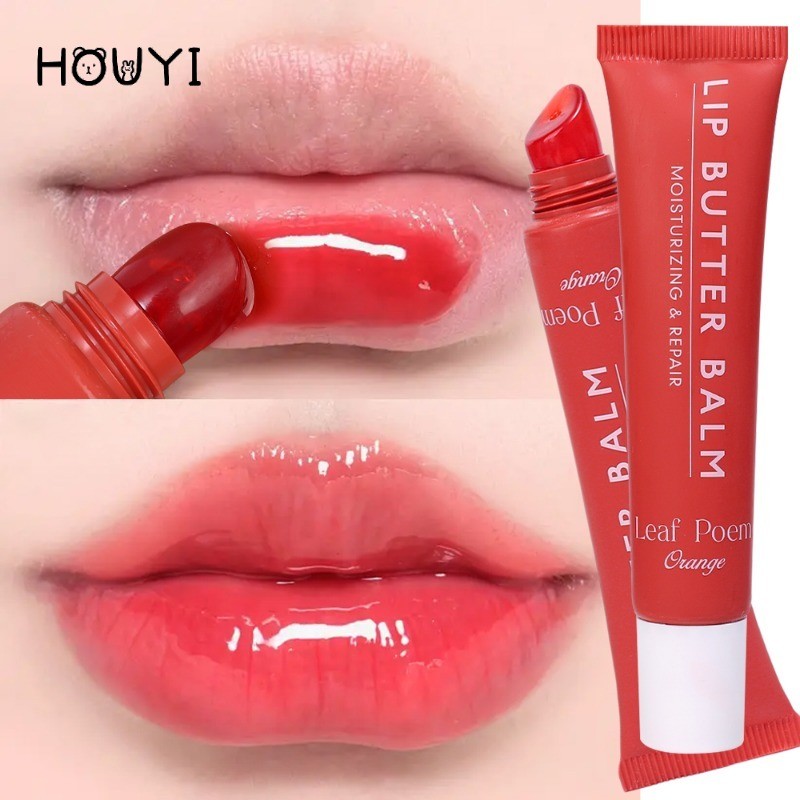8 สีลิปบาล์มให้ความชุ่มชื้น - ลิปกลอสใสกันน้ํา Lasting Lip Oil Natural Soft Makeup Lips Care ลิปสติกแต่งหน้า