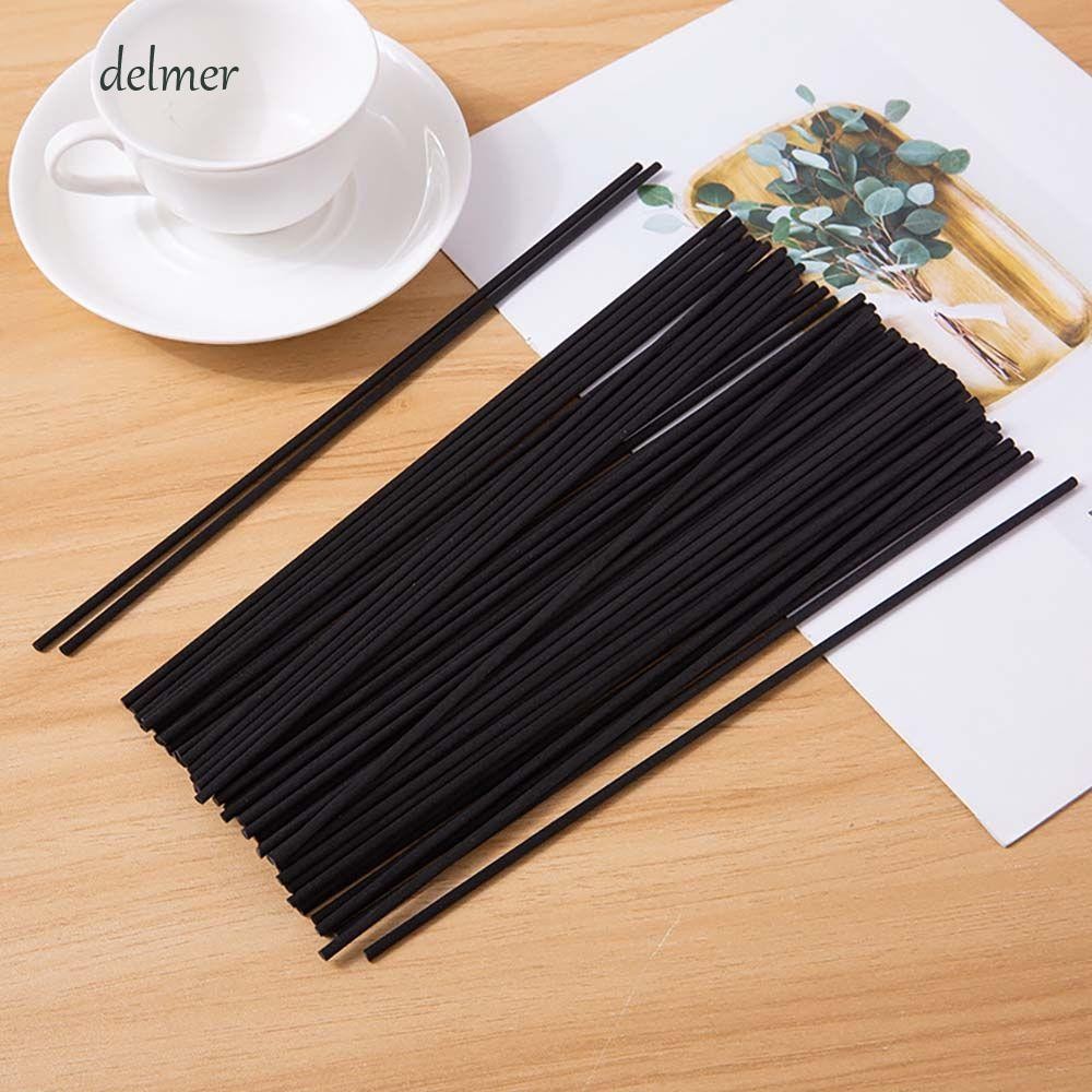 Delmer Diffuser Sticks DIY Replacement Handmade Aromatherapy Reed Refill Sticks Fiber Sticks Diffuse