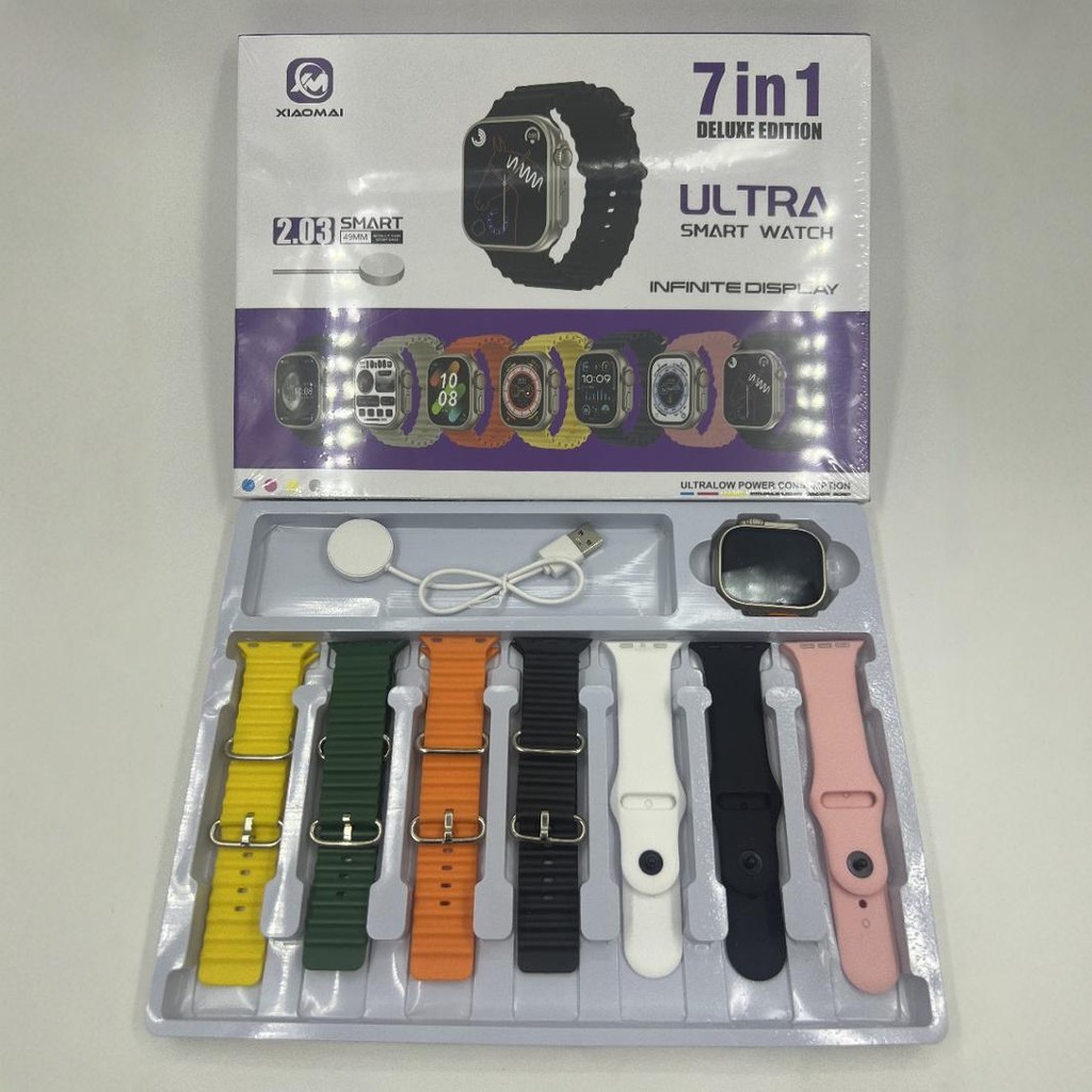 T800ULtra2 สมาร์ทวอทช์ 7 in 1 Call Heart Rate Pedometer รีโมทคอนโทรล Photo High-Tech