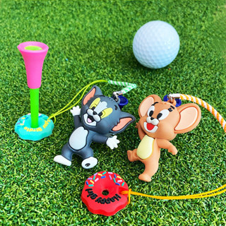 เจอร์รี่และทอมสตั๊ดกอล์ฟ จี้แมวและเมาส์การ์ตูนน่ารักที่นั่งก…