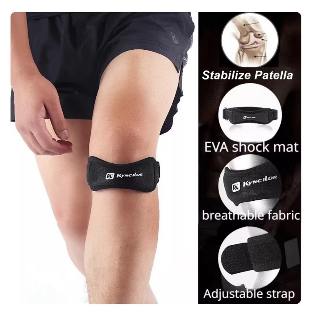 **ส่งไวจากไทย** สายรัดเข่า สนับเข่า สายรัดหัวเข่า ป้องกันลูกสะบ้า อุปกรณ์ออกกำลังกาย (1 ชิ้น)