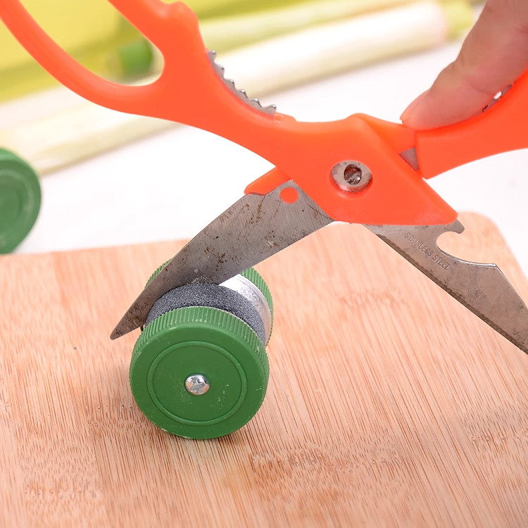 หินลับมีดแบบลูกกลิ้งมุมคงที่ทรงกลม หินลับมีดสองด้านสำหรับใช้ในครัว  อุปกรณ์ลับมีดในครัว - รูปที่ 2